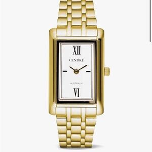 Gold Women's Rectangular Watch